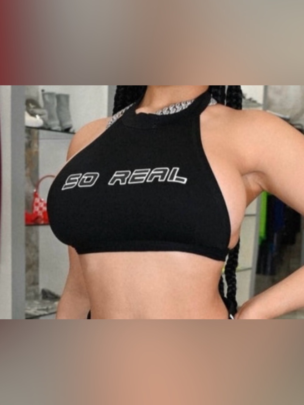 Gsuwoo Red Halter Top